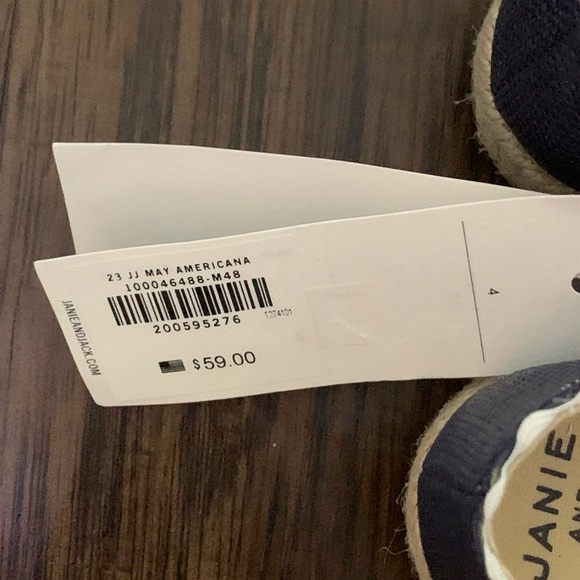 Janie and Jack Ric Rac cross strap Espadrille - Picture 14 of 16